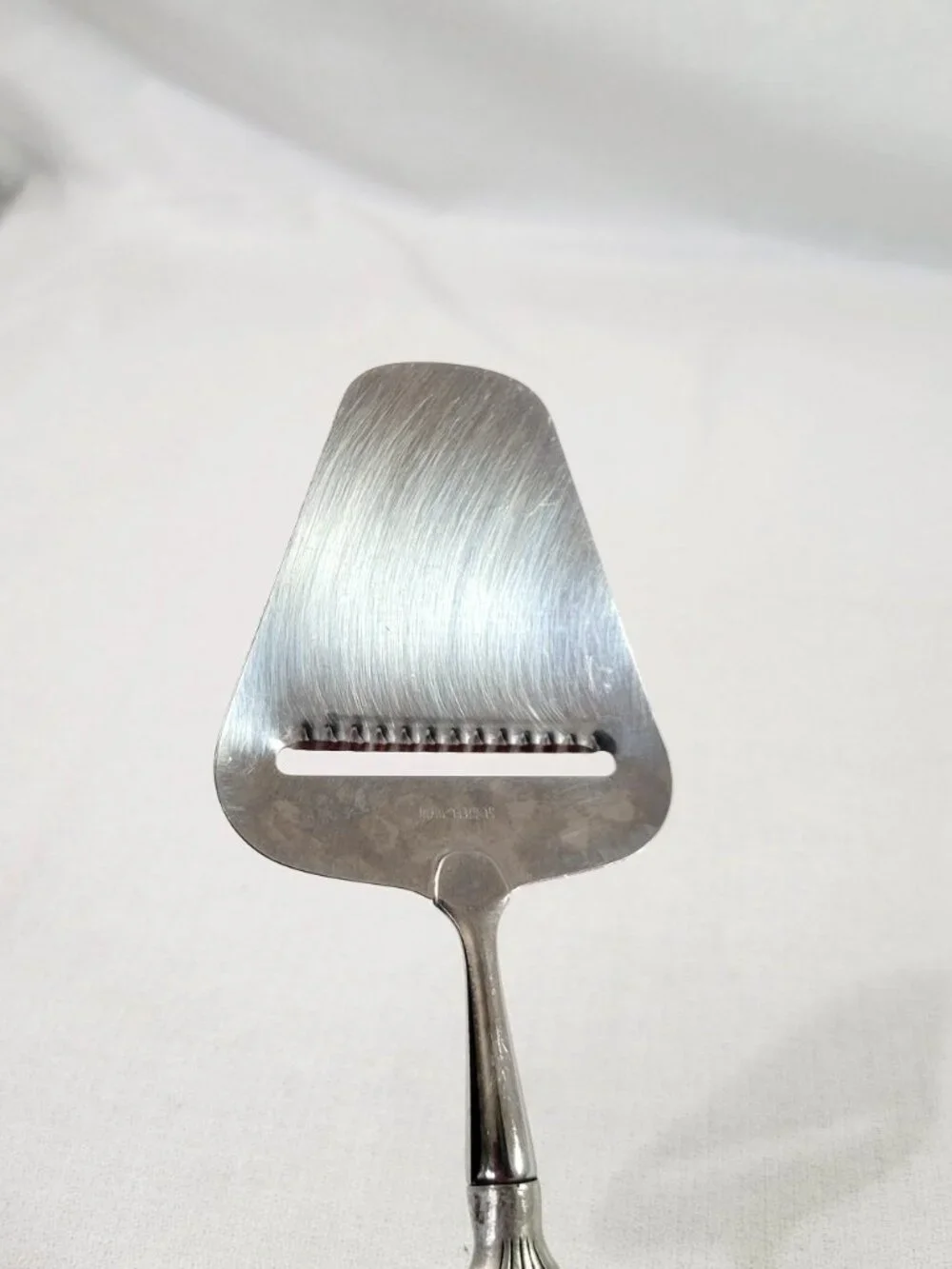 Vintage Konge Tinn Norwegian Pewter Cheese Slicer H-S Norway Viking Saint Olav